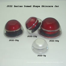 Rote Acryl-Proben-Gläser Biologisch abbaubare Kosmetik-Behälter